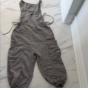 HALARA Taupe Jumpsuit with Side Ties